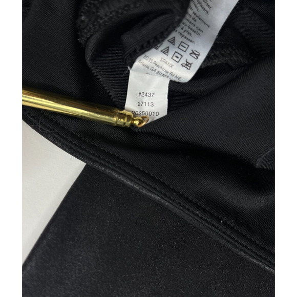 Spanx Faux Leather‎ Leggings Sz Small Black Shiny Stretch High Waisted 2437 - Picture 6 of 11
